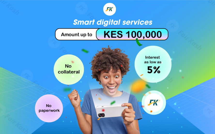 Online Kenya loan, FairKash+ safe and reliable financing option